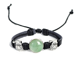 Aventurin Natürlichen grünen Aventurin Armbänder, Weihnachtsmann, 7-1/8 Zoll (18 cm)