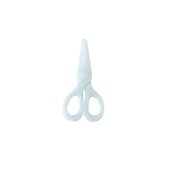 Небесно-голубой Миниатюрные пластиковые украшения в форме ножниц, для декора кукольного домика, голубой, 10x20 мм