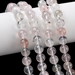 Другие Кварцы Природного кварца нитей бисера, круглые, 8.5 мм, отверстие : 0.7 мм, около 47 шт / нитка, 15.63~15.75'' (39.7~40 см)