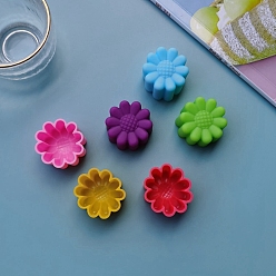 Цветок Случайный цвет пищевого качества DIY силиконовые формы для помадки, формы для литья смолы, для уф-смолы, изготовление ювелирных изделий из эпоксидной смолы, цветок, 30 мм