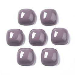 Розово-Коричневый Непрозрачные кабошоны из смолы, половина квадрата, розово-коричневый, 15x15x7 мм