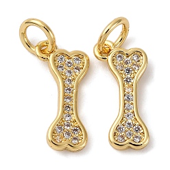 Настоящее золото 18K Латунные микро проложить кубического циркония подвески, костяные амулеты, с целью перехода в кольце, долговечный, без кадмия и без свинца, стойки покрытие, реальный 18 k позолоченный, 14x6.5x1.5 мм, отверстие : 3 мм