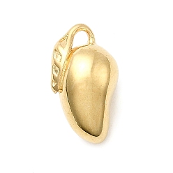 Mango 304 подвески из нержавеющей стали, фруктовые прелести, золотые, манго, 12x7x6 мм, отверстие : 1.2 мм