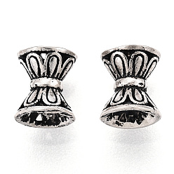 Античное Серебро 925 шарики стерлингового серебра, барабан, античное серебро, 6x6.5x6 мм, отверстие : 1.8 мм