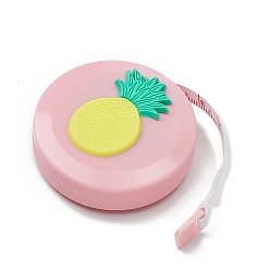 Ананас Пластиковая рулетка, мягкая выдвижная швейная рулетка, ананас, 50x19 мм