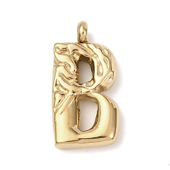 Letter B 304 подвески из нержавеющей стали, письмена, ионное покрытие (ip), В письме, 21.5x11x4 мм, отверстие : 2.5 мм