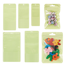 Зелено-Желтый 50 шт. 5 стили макарон цвета пластиковые пакеты с застежкой-молнией Инь-Янь, закрывающиеся сумки, пакеты с самоуплотнением, верхнего уплотнения, прямоугольные, зеленый желтый, 10~21.1x5.9~12.9x0.15 см, односторонняя толщина: 2 мил(0.05мм), 10 шт / стиль