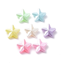 (52) Непрозрачная лаванда Непрозрачные акриловые бусины, звезда, разноцветные, 10.5x11x3.5 мм, отверстие : 1.5 мм, Около 3125 шт / 500 г