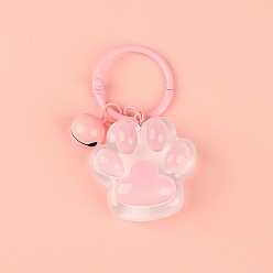 Pink Пластиковый кулон украшение, отпечаток лапы, розовые, площадь основания: 3.8x4см