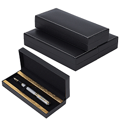 Or Étui à stylos rectangulaire, coffret cadeau, or, 188x81x35mm