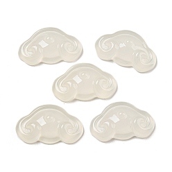 Белый Дым Акриловый кабошоны, имитация драгоценных камней, облако, серый, 15x25x6 мм
