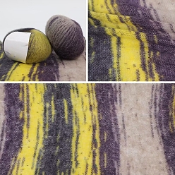 Желтый Пряжа из шерстяного волокна, для свитера, шапки, носков, детских одеял, желтые, 3 мм