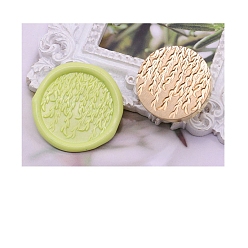 Лист Круглая золотистая сургучная печать, латунная головка штампа, для приглашений, конверты, подарочная упаковка, лист, 25 мм