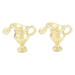 Golden Alloy Pendants, Cup Charms, Rack Plating, Cadmium Free & Lead Free, Golden, 19x22x11mm, Hole: 5x4mm