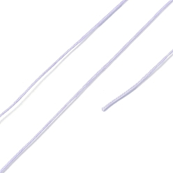 Лиловый Нейлоновый шнур с китайским узлом, нейлоновый шнур для изготовления украшений, сирень, 0.4 мм, около 28~30 м / рулон