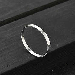 Серебро 925 кольца из стерлингового серебра для женщин, простые кольца, серебряные, 2.2 мм, размер США 6 (16.5 мм)