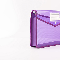 Сине-фиолетовый Полипропиленовые карманы для документов, прямоугольные, синий фиолетовый, 330x75x250 мм