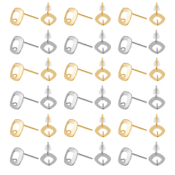 (52) Непрозрачная лаванда 80 шт. 2 цвета 201 детали серьги-гвоздики из нержавеющей стали, с вертикальными петлями и 304 штифтами из нержавеющей стали, ромб, с 100 пластиковыми ушными гайками, разноцветные, 10x9 мм, отверстие : 1.6 мм, штифты : 0.7 мм, 40 шт / цвет