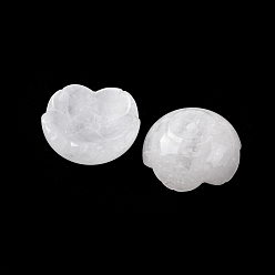 Хрусталь Подставки для благовоний из натурального кварца/горного хрусталя, цветок, 31~32x31.5~32.5x15 мм, отверстие : 3 мм