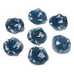 Dark Green Leaf Opaque Acrylic Beads, for DIY Jewelry Making, Dark Green, 30~33x3~4mm, Hole: 1.4~1.6mm