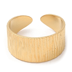 Настоящее золото 14K 304 открытая манжета из нержавеющей стали, реальный 14 k позолоченный, размер США 7 1/4 (17.5 мм)