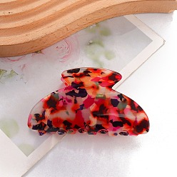 Красный Акриловые заколки для волос на когтях, для женщин девушек, красные, 50x85 мм