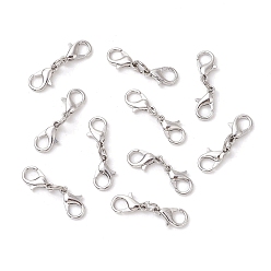 Платина Карабин-лобстер из цинкового сплава, платина, 26 мм, 10 шт / комплект