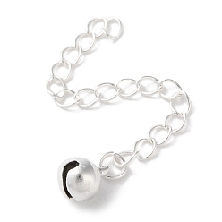 Посеребрённый Латунь заканчивается цепью, колокол, без кадмия и без свинца, 925 серебро покрытием, 67 мм