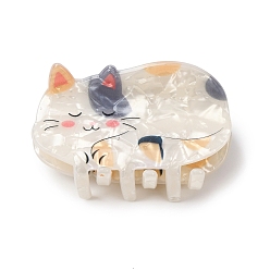 Cat Shape Заколки для волос из пвх, аксессуары для волос для женщин и девочек, форма кошки, 34.5x66x37.5 мм