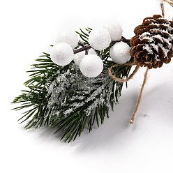 Зеленый Пластиковые искусственные зимние рождественские моделирование сосны выбирает декор, на рождество гирлянда праздничный венок украшения, зелёные, 225 мм