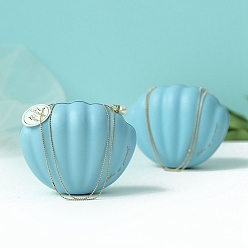 Turquoise Iron Candy Box, Shell Candy Box, Turquoise, 11.5x9x6cm