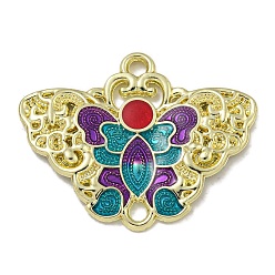 чирок Подвески из сплава эмали, без кадмия, без никеля и без свинца, ссылка на бабочку, зелено-синие, 19.5x25x2 мм, отверстие : 1.6 мм