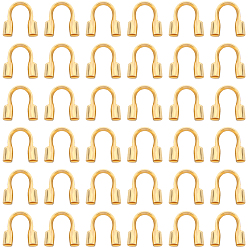 Золотой 1200шт. латунная проволочная защита и протекторы, золотые, 5x4x1 мм, отверстие : 0.5 мм