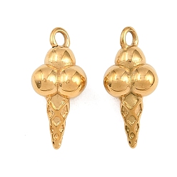 Ice Cream 304 подвески из нержавеющей стали, без свинца и без кадмия, ионное покрытие (ip), мороженое, 17x9x9 мм, отверстие : 1.6 мм