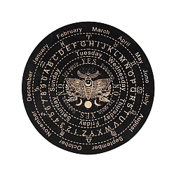 Плоский Круглый Деревянная маятниковая доска, биолокация гадальная доска, для колдовства принадлежности для викканского алтаря, плоско-круглые, 250 мм