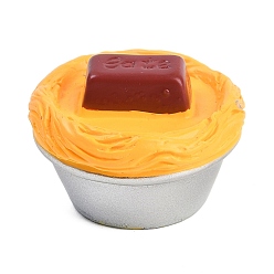 Золотистый Мини-модель из смолы, имитация торта, аксессуары для оформления микроландшафта, притворяясь опорными украшениями, золотые, 25x17 мм