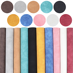 Mixed Color 10Pcs 10 Colors PU Leather Fabric, Craft Supplies, Rectangle, Mixed Color, 280x205x0.7mm, 1pc/color