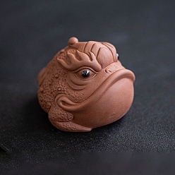 Шоколадный Керамика, фигурки буфонида, украшение для домашнего офиса по фэн-шуй, цвет шоколада, 50x51x57 мм