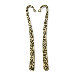 Античная Бронза Закладки тибетского стиля, без свинца и без кадмия, античная бронза, 119 мм, отверстие : 17 мм