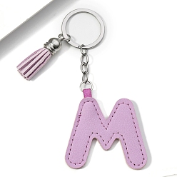 Letter M Брелки из искусственной кожи, украшения для сумок и кошельков, алфавит, Буква М, 12x4 см