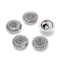 Античное Серебро Тибетский сплав, полукруглый, античное серебро, 14x4 мм, отверстие : 2.5 мм, Около 806 шт / 1000 г