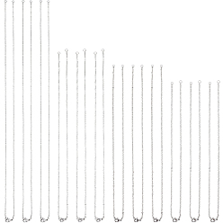 Нержавеющая Сталь Цвет 12 шт. 4 стили 304 изготовление ожерелий из нержавеющей стали, с карабин-лобстерами , цвет нержавеющей стали, 16.2 дюйм ~ 28.3 дюйм (41.4~72 см), 2 мм, отверстие : 2.5 мм, 3 шт / стиль