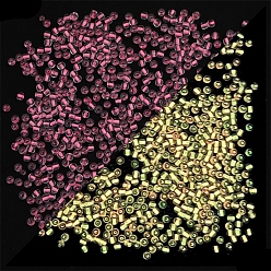 Камелия 11/0 светящиеся стеклянные бусины, внутри цветов, светящиеся в темноте круглые бусины, камелия, 2 мм, отверстие : 1 мм, около 660 шт / упаковка