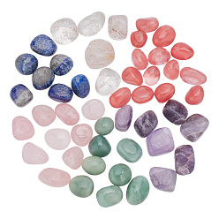 Смешанные камни 420g 6 стили украшения из натуральных и синтетических драгоценных камней, для аквариума, пруд, карликовое дерево, сад, украшение дорожек, самородки, 14~26x13~22x12~20 мм, 70 g / style