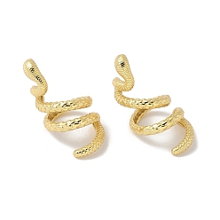 Матовый Золотой Цвет Цвет матового золота 925 бусины из стерлингового серебра, змея, матовый золотой цвет, 24.5x12 мм, внутренний диаметр: 8.5 мм