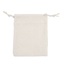 Желтая Старая Ткань  Прямоугольные холщовые упаковочные пакеты, пустые сумки с завязками, старое кружево, 12x9.5x0.3 см