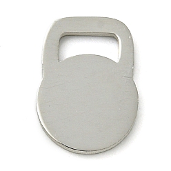 Нержавеющая Сталь Цвет 304 подвески из нержавеющей стали, лазерная резка, талисман гири, цвет нержавеющей стали, 10x7x1 мм, отверстие : 1.3x4 мм