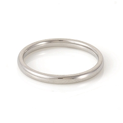 Stainless Steel Color 201 Stainless Steel Plain Band Rings, Stainless Steel Color, Size 6, Inner Diameter: 16mm, 2mm