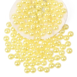 Светло-хаки 100 кабошоны из пластика имитация жемчуга шт, полукруглый, светлый хаки, 4x2 мм
