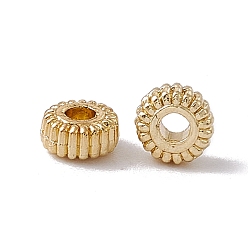 Light Gold Perles en alliage, plat rond, or et de lumière, 4x2mm, Trou: 1.6mm